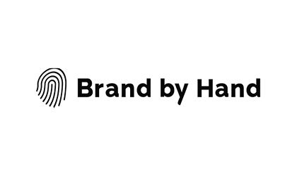 brand by hand logo